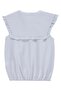 Shirt with Ruffled Collar for 10-13 Years Old - Blue - 2