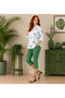 Oversized Colorful Patterned White Shirt - 2