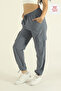 Women's Oversize Parachute Fabric Cargo Pocket, Leg Clip, Baggy Trousers