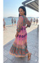 Tested Dress Mixed Ethnic Patterned Viscose - 4