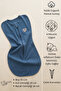 100% Organic Cotton Breathable Baby Swaddle Sleeping Bag with Zipper Newborn Swaddle - 2