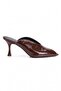 Women's Pointed-Toe Heeled Slippers - 4