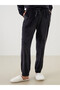 Esvab • Modern & Distinctive Waist Drawstring Velvet Women's Jogger Pajama Bottoms - 3