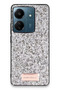 Onegif Redmi 13C Compatible Bright Glitter Cover - Silver