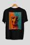 For Dog Lovers 1 Black Oversize T-Shirt with Dog Print on the Back 100% Cotton Unisex Dog Lover Premium Design