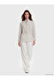 Striped Women's Shirt Tunic with Tie Detail - 2