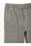 Regular Fit Cotton-Linen Blend Trousers with Pockets and Tie Waist - 4