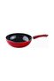 Ceramic Nonstick Cookware Set 11 PCS - Pots and Pans With Glass Lids Nylon Tools Red - 4