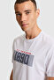 Men's White Regular Fit Crew Neck T-Shirt 50322407-Vr013 - 2