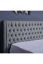 NEPTUNE HEADBOARD CHANEL GREY L-150 : H-125 CM - 2