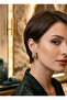 316L Steel Gold Color Motif Drop Model Earrings - 2