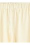 Vizyon New Season Elastic Waist Linen Blend Women's Trousers - 2