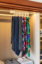 9-Latch Vacuum Hanger for Hijabs, Shawls, and Ties |   In-Cabinet Organizer Hanger 27 cm 28 X 13 - 2