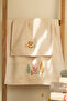 Botanic - 70% Bamboo / 30% Cotton Embroidered Hand Towels - Set of 6 50X90 - 2