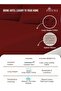 Pure Combed Cotton Fitted Sheet 200x200 cm Rio Red, 400 Thread Count Cool Luxury Soft - 2