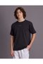 Senior Boys Black Plain T-Shirt