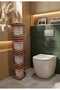 Wicker Weave Metal Wire Napkin Holder Toilet Paper Basket-Organizer Square Cornered 70 cm Anthracite Gray - 2