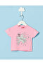 Infant Girls Pink Printed T-shirt