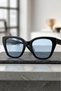 Women's Uv400 Black Oversize Cat Eyes Sunglasses 23021 C2Mavicam - 5