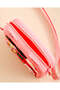 Pink Silicone Crossbody Bag with 6 Charms - 4