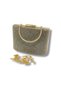Varol 380-26 Steel Case Stone Evening Dress Women's Bag