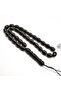 Simple Yusr Rosary 33 Beads 8.5x11.5mm Black Oval Beads 24g
