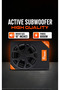 Mr. SMART AMP-10 Active Car Subwoofer, 10 Inch, 8000W, Built-In Amplifier with Remote Control - 2