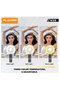 U20 LED Fill Light Clip-On Selfie Ring Light with 3 Color Modes 6 Brightness Levels, 180° Rotation, Rechargeable 200mAh Battery for Smartphones, Tablets and Laptops - 7