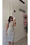 White Cap Sleeve Polka Dot Dress