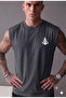Ship Anchor Printed Men's (Zero Sleeve) Athlete Sleeveless Tank Top Tshirt - 2