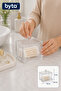 Cotton Swab Organizer Box with Transparent Lid – Ear Swab Organizer and Bathroom Organizer - 2