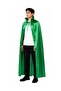 Green Satin Cape Adult - 2