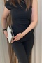Women's Silver Glitter Evening Dress Bag with Silver Accessories - Chain Strap Hand and Shoulder Bag - 3