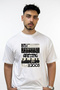 تي شيرت أبيض كبير الحجم مطبوع بتصميم K Pop BTS