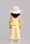 Baby Girl Summer Set with Hat 3-Piece Birthday Outfit Striped Ruffle Blouse Pants Combination 9-36 Months - 8