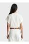 Embroidered Collar Dobby Women's Shirt (S6) - 4