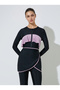 Pack of 3 - Raglan Sleeve Ruffle Swimsuit, Wrap Skirt and Leggings Burkini Set - 2