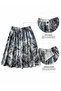 Valerie Chiffon Flared Lined Long Skirt Women's Smoke Color - 5