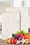 2-Piece Glass Cutting Board and Presentation Tray Decomar Marble Patterned 20 X 30 cm and 25 X 35 cm