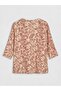 Floral Blouse with Peaked Collar (S6) - 6
