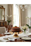Decorative Chrome Glass Mirrored Round Cake Presentation Tray Gold - 4