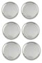 Stainless Steel 6-Piece Snack and Dessert Presentation Plate 12 cm - 4