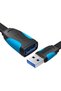 Extensor USB 3.0 plat VAS-A13-B200 2m Negru - 2