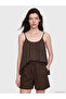 Shining Choices from Shining Store U Roba Collar Rope Strap Textured Blouse
