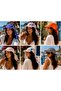 Women's Leopard Patterned Safari Tie-Back Hair Bandana, Visor Hat, Trendy Summer Beach Bandana - 3