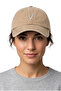 Beige Embroidered Washable Vintage Unisex Hat with Letter Y - 2