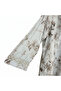 Women's Floral Long Duster Jacket with Pearl Cuffs - 7