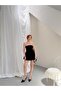 Women's Black Strapless Mini Balloon Dress Nh26421 - 3