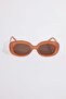 Women's Uv 400 Protection Orange Frame Sunglasses