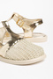 Gold Tulle Poly Sole Sandals Women's Shoes Lily - 2